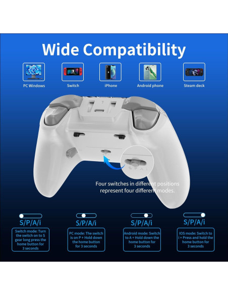 Controlador de Juegos Citnh para PC y Móviles RGB