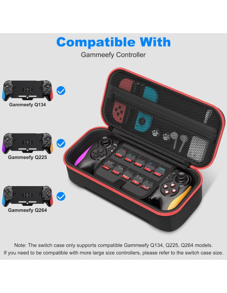 Controlador Gammeefy Joypad para Nintendo Switch con Estuche