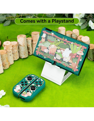 Funda Protectora GeekShare para Switch OLED + Tapas Joystick