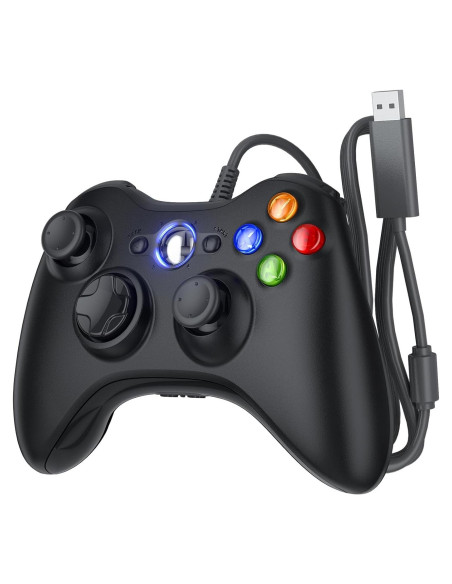 Controlador Gamrombo con cable para Xbox 360 y PC