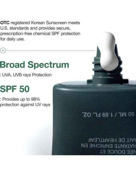 Protector Solar Anua Heartleaf SPF 50+ 50ml Hidratante