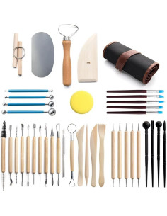 Juego de Herramientas de Arcilla 40PCS WALTERT Kit Cerámica 2