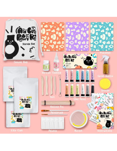 Kit de Cerámica FosterToys FST-1011 con 12 Pinturas 2