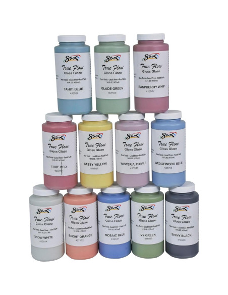 Juego de esmaltes Sax True Flow Gloss set 12 colores brillantes