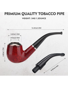 Pipa Roja Scotte X2580 12.45 cm Ecológica 2