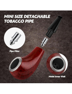 Pipa Pequeña Scotte 7.6 cm Resina Brillante 2