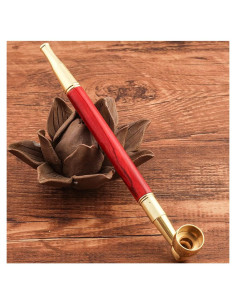 Kit de Pipa de Tabaco Tom's Wheezes 15 cm con Accesorios