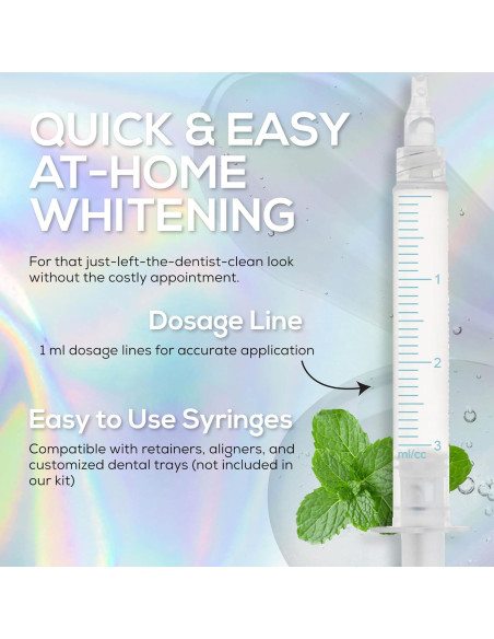 Kit de gel blanqueador dental Venus Visage 8 paquetes 35%