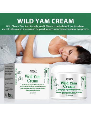 Crema Orgánica de Ñame Silvestre ANNA 150g - Alivio Menopausia