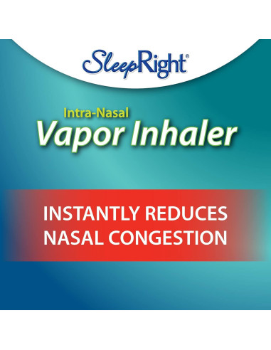 Inhalador de Vapor Nasal SleepRight - Alivio Congestión 2 Piezas
