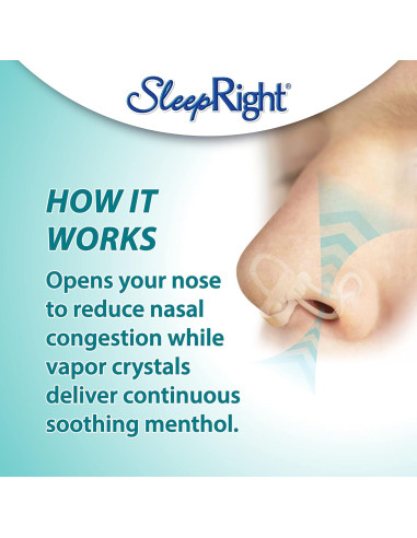 Inhalador de Vapor Nasal SleepRight - Alivio Congestión 2 Piezas