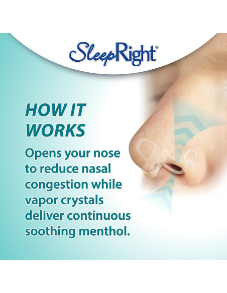 Inhalador de Vapor Nasal SleepRight - Alivio Congestión 2 Piezas