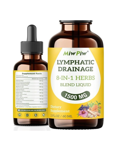 Gotas Drenaje Linfático Miw Piw 60 ml Suplemento Natural