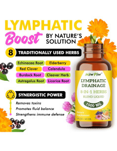 Gotas Drenaje Linfático Miw Piw 60 ml Suplemento Natural 2