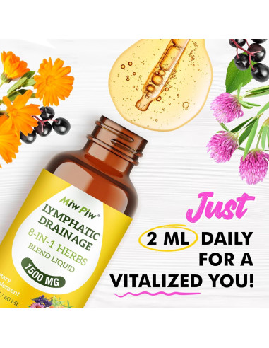 Gotas Drenaje Linfático Miw Piw 60 ml Suplemento Natural