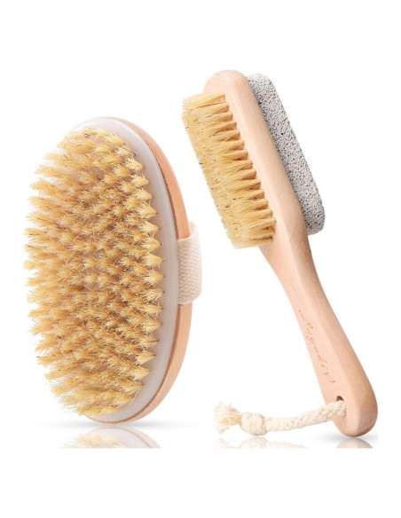 Set Cepillo Corporal y Limpiador de Pies LAYUKI 2 en 1