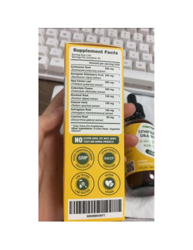 Gotas Drenaje Linfático Miw Piw 60 ml Suplemento Natural