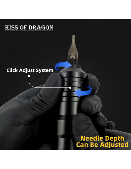 Kit Completo de Tatuaje Kiss of Dragon Inalámbrico 2400mAh Kit Completo de Tatuaje Kiss of Dragon Inalámbrico 2400mAh