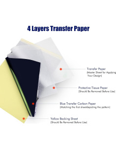 Papel de Transferencia de Tatuaje BIOMASER A4 50 Hojas 2