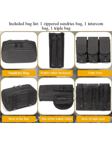 Chaleco Táctico AZB Ajustable Transpirable para Hombres