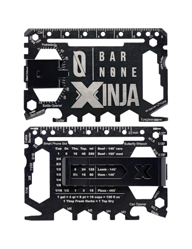 Multiherramienta de Tarjeta Xinja 50 en 1 Acero Inoxidable