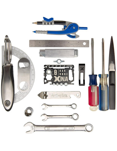 Multiherramienta de Tarjeta Xinja 50 en 1 Acero Inoxidable
