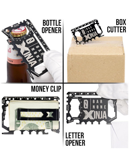 Multiherramienta de Tarjeta Xinja 50 en 1 Acero Inoxidable