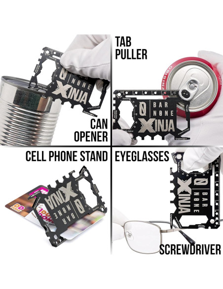 Multiherramienta de Tarjeta Xinja 50 en 1 Acero Inoxidable