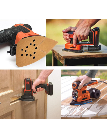 50 Almohadillas de Lija 40 Granos Black and Decker 95x135mm