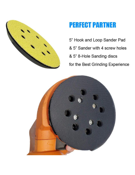 Pad de Lijado 12.7 cm Ridgid R2600 R2601 Respaldo Duro