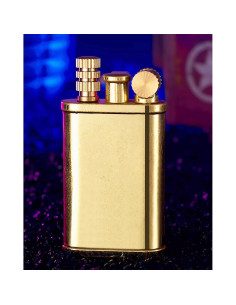 Encendedor Huaben GS123 Dorado Estriado 2 en 1 Camping 2