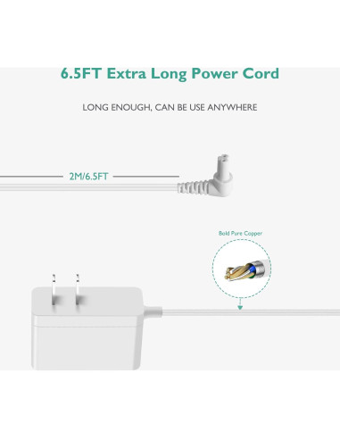 Cargador Lnauy para Aspiradora Black & Decker 14V 1.98m