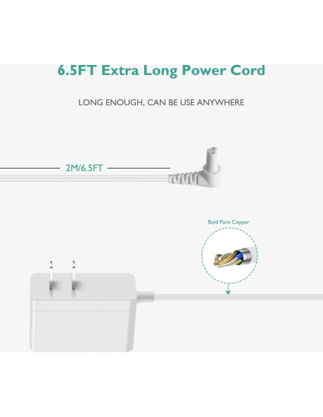 Cargador Lnauy para Aspiradora Black & Decker 14V 1.98m