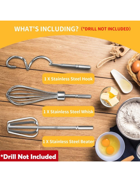 Juego de Accesorios Mezclador Mano Homicozy 3 Piezas Apto Lavavajillas