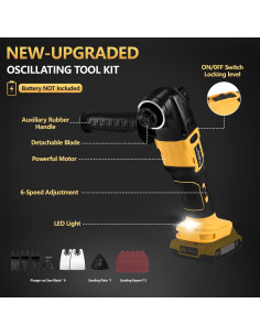 Multiherramienta Oscilante Labfintom 20V Inalámbrica 23 PCS 2
