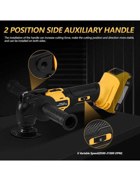 Multiherramienta Oscilante Labfintom 20V Inalámbrica 23 PCS