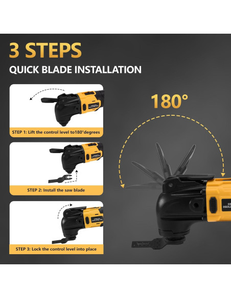Multiherramienta Oscilante Labfintom 20V Inalámbrica 23 PCS