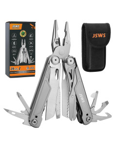Alicate Multiusos JSWS 16-en-1 Acero Inoxidable Camping