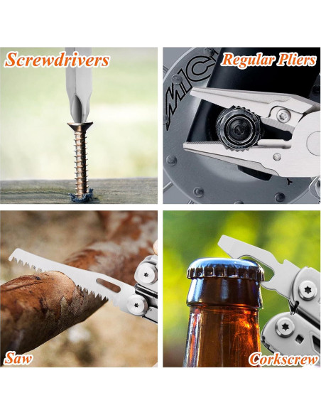 Alicate Multiusos JSWS 16-en-1 Acero Inoxidable Camping