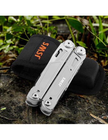 Alicate Multiusos JSWS 16-en-1 Acero Inoxidable Camping