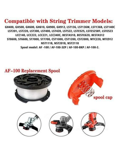 Bobina de Reemplazo AF100 Lucky Seven 30 pies 1.7 mm