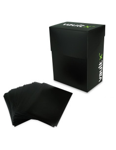 Caja de Cartas Vault X + 100 Fundas Negras para TCG