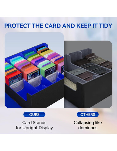 Caja de Almacenamiento de Cartas QCZBH Cuero PU 3000 cartas