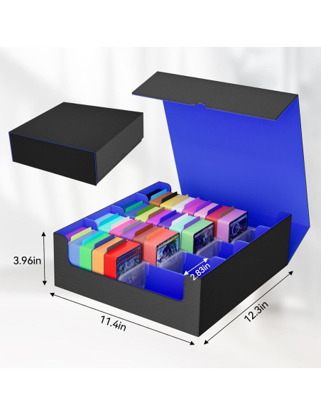 Caja de Almacenamiento de Cartas QCZBH Cuero PU 3000 cartas