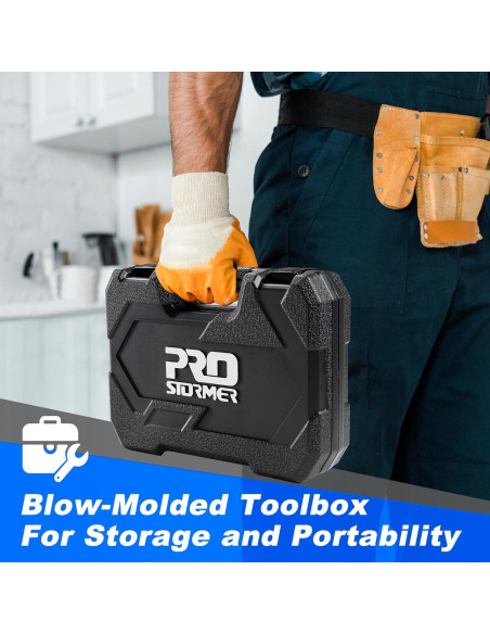 Kit de Herramientas Prostormer 93 Piezas para Bricolaje