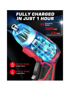 Destornillador eléctrico DuroFort 8V recargable 28 piezas 2