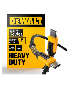 Cable USB C DEWALT 60W 182.88 cm carga rápida tipo C