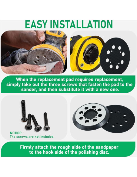 Pad de Lijado Klypticfit 12.7 cm 8 Agujeros para DeWalt