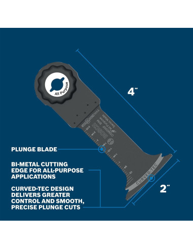 Cuchilla de Corte Bosch OSM200F 5,08 cm Bi-Metal StarlockMax