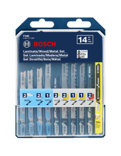 Conjunto 14 Hojas Sierra Calar Bosch T14C Madera Metal 2